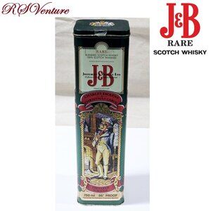 Vintage J&B Christmas Presentation Tin Container